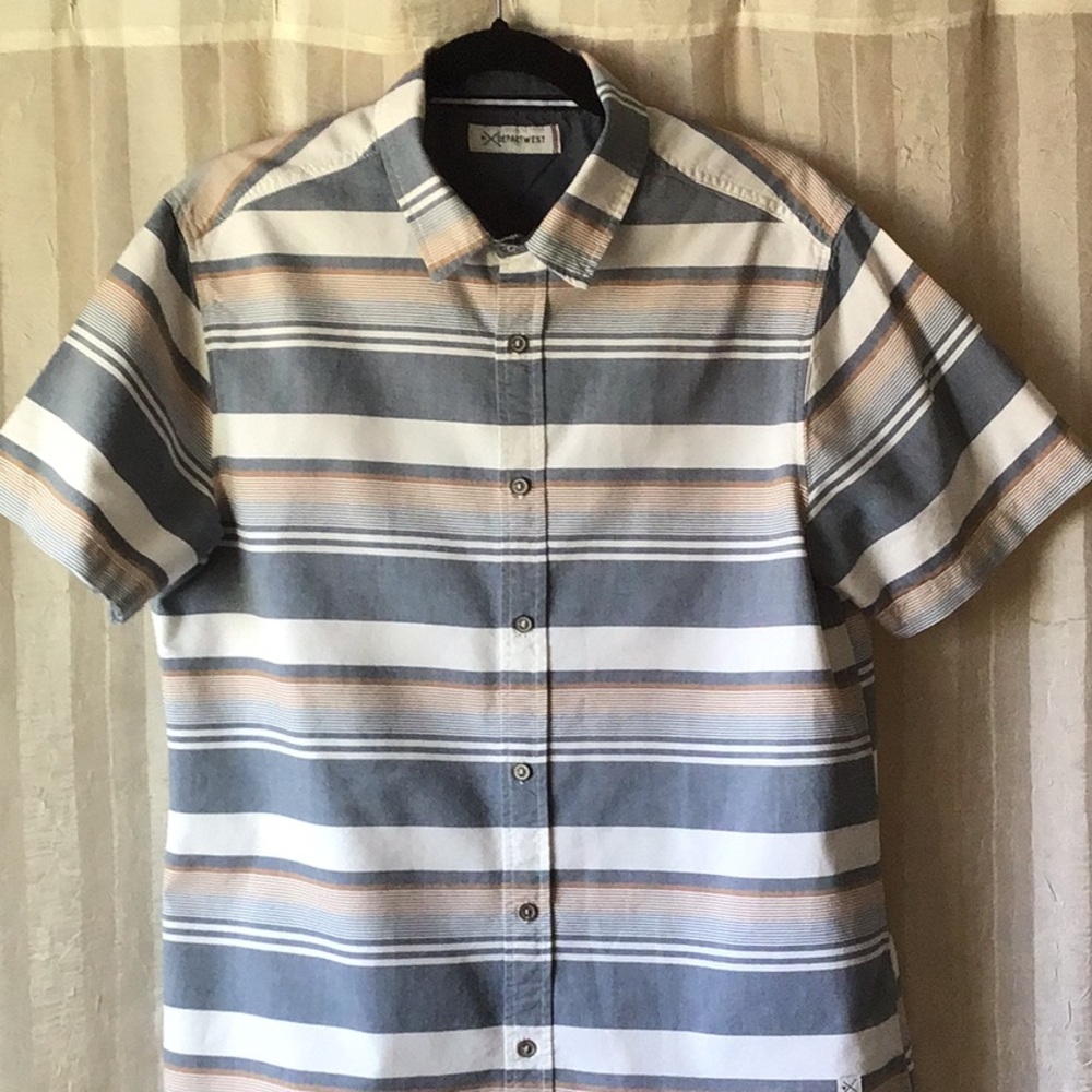 Men’s Button Casual Departwest Brand, Size L